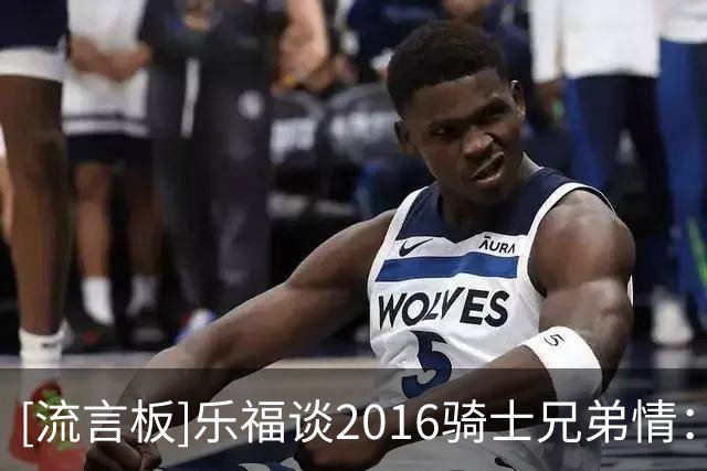 [流言板]乐福谈2016骑士兄弟情：共同经历逆境，让彼此关系延续一生